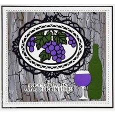 Creative Expressions Sue Wilson Stained Glass Grapevine Mosaic Craft Die