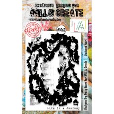 Aall & Create A6 STAMP SET - SHADOWED HEART #1062