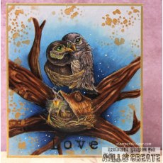 Aall & Create A7 STAMP SET - NESTED LOVE #1108