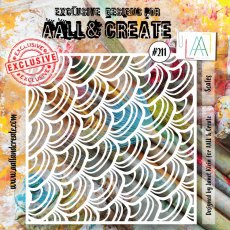 Aall & Create 6"X6" STENCIL - SCALES #211