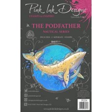 Pink Ink Designs The Podfather 6 in x 8 in Clear Stamp Set