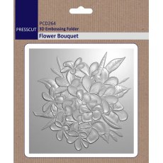 Presscut 3D Embossing Folder - Flower Bouquet PCD264