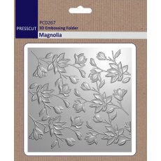 Presscut 3D Embossing Folder - Magnolia PCD267