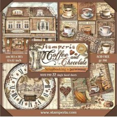 Stamperia Scrapbooking Pad (12x12") Single Face Coffee And Chocolate