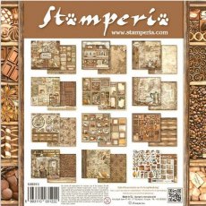 Stamperia Mini Scrapbooking Pad (8×8) Coffee And Chocolate SBBS93