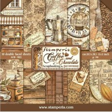 Stamperia Mini Scrapbooking Pad (8×8) Coffee And Chocolate SBBS93
