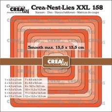 Crea-Nest-Lies XXL Dies no. 158, Squares With Rounded Corners, Smooth CLNestXXL158