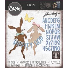 Sizzix Thinlits Die Set 8PK - Vault Hippity Hop by Tim Holtz