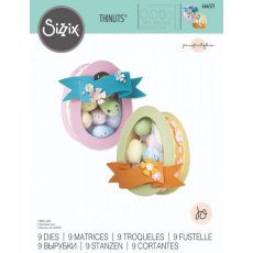 Sizzix Thinlits Die Set 9PK - Easter Egg Box