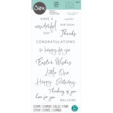 Sizzix Clear Stamps Set 13PK - Daily Sentiments