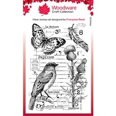 Woodware Clear Singles Nature Page 4 in x 6 in Stamp Set