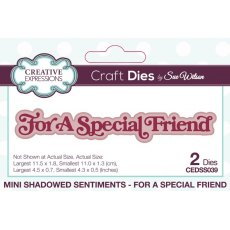 Sue Wilson Mini Shadowed Sentiments For A Special Friend Craft Die
