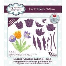 Sue Wilson Layered Flowers Tulip Collection Craft Die