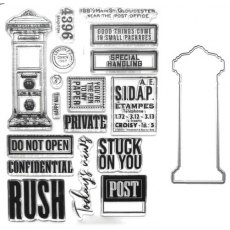 Elizabeth Craft Designs - Correspondence From The Past 3 Stamp & Die CS338