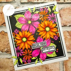 Julie Hickey Designs - Julie's Hand Picked Blossoms & Blooms A5 Stamp Set JH1078