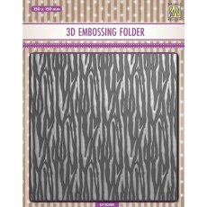 Nellie Snellen Background 3D Embossing Folder - Zebra EF3D080