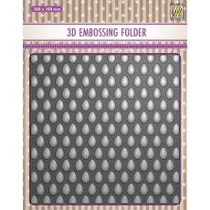 Nellie Snellen Background 3D Embossing Folder - Eggs EF3D084