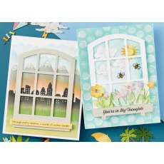 Spellbinders Backyard Haven View Etched Dies by Tina Smith S4-1330