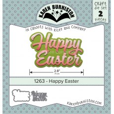 Karen Burniston Die Set - Happy Easter 1263 PRE ORDER FOR 29TH OF FEB