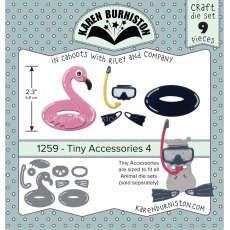 Karen Burniston Die Set - Tiny Accessories 4 1259 PRE ORDER FOR 29TH OF FEB