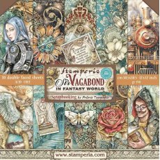Stamperia Sir Vagabond In Fantasy World 12×12 Scrapbook Paper Pad SBBL148