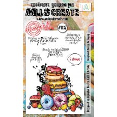 Aall & Create A6 STAMP SET - DOUGHNUT WORRY, BE HAPPY #1137