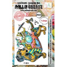 Aall & Create A7 STAMP SET - BARKING MAD ROCKERS #1122