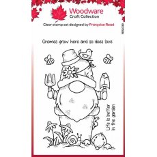 Woodware Clear Singles The Gardener 4 in x 6 in Stamp Set FRS1039