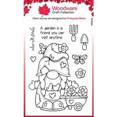 Woodware Clear Singles Green Fingers 4 in x 6 in Stamp Set FRS1041