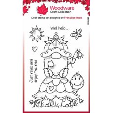 Woodware Clear Singles Garden Stroll 4 in x 6 in Stamp Set FRS1043