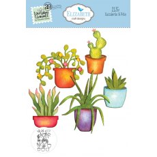 Elizabeth Craft Designs Succulents & Pots 2135