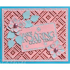 Creative Expressions Interlocking Squares 5 in x 7 in 3D Embossing Folder