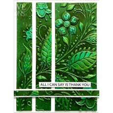 Creative Expressions Folk Art Blooms 5 in x 7 in 3D Embossing Folder