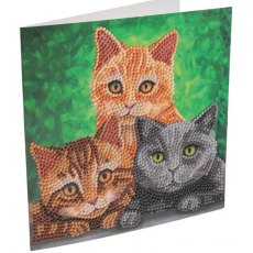 Craft Buddy "CAT PORTRAIT" CRYSTAL ART CARD CCK-A127