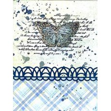 Elizabeth Craft Designs Clear Stamp Butterflies and Swirls CS348