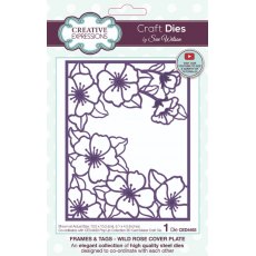 Sue Wilson Frames & Tags Wild Rose Cover Plate Craft Die