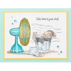 Spellbinders Stay Cool Cling Rubber Stamp Set RSC-028