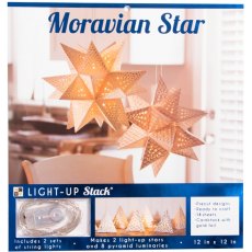 Creative Expressions DCWV 12x12 Light Up Stack-Moravian Star