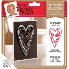 Leonie Pujol Entwined Collection Folk Heart- Entwined Vine Die