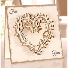 Leonie Pujol Entwined Collection Big Heart - Entwining Branches Overlay Die