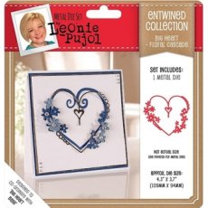 Leonie Pujol Entwined Collection Big Heart - Floral Cascade Overlay Die