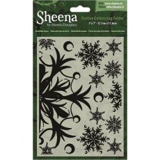 Sheena Douglass Christmas 5&quot; x 7&quot; Embossing Folder - Snowflake Dance