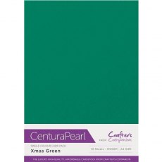 Centura Pearl A4 Xmas Green (10 sheets) 320gsm Cardstock