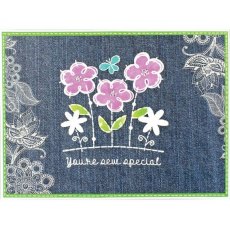 Woodware Clear Magic Stitched Flower Border Stamp