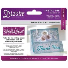 Crafter's Companion Die'sire 5' x 2' Create a Card - Thank You