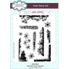 Creative Expressions Clear A5 Stamp Set - Snowflake Kisses by Lisa Horton