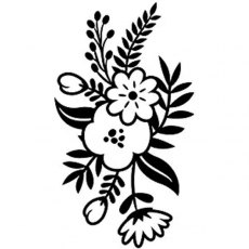 Darice Embossing Folder - Small Floral Sprig 4.25 x 5.75