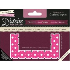 Crafters Companion Die'sire Create A Card Polka Dot Square Overlay