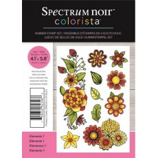 Spectrum Noir Colorista A6 Rubber Stamp - Elements 1
