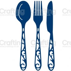 Tattered Lace Knife, Fork &amp; Spoon D1205